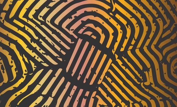 fingerprint pattern on a black background vector