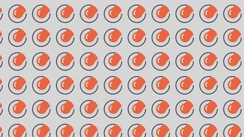 Abstract Orange Circle Pattern Background Loop Animation. video