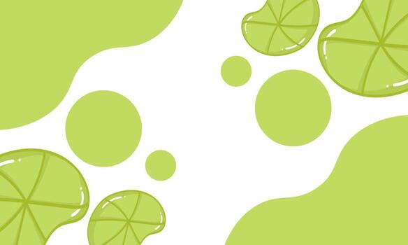 lotus background with green theme free version vector