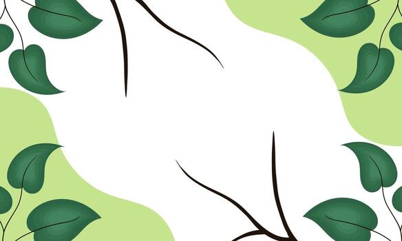 background with natural theme with simple design vector