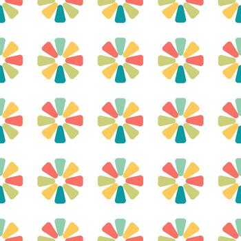 seamless pattern colorful flower pattern free version vector