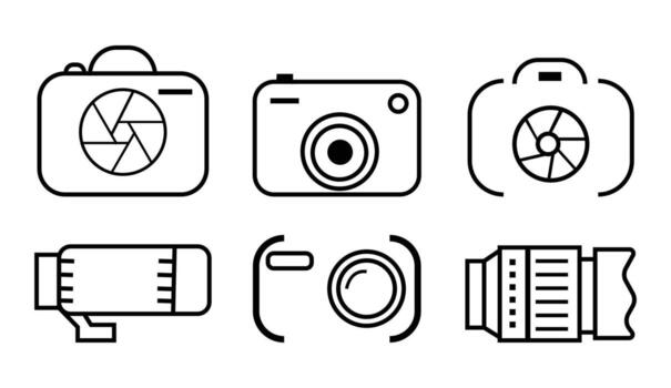 camera design with lance set vector