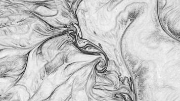 White and Black Hypnotizing in Detailed Surface Paint Spreads video