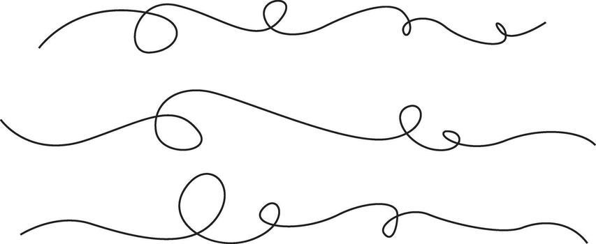 Elegant lines flowing in a white space creating a decorative design with a minimalist feel vector