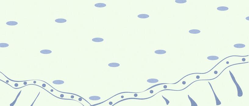 Pastel backdrop. Tablecloth with a lace border featuring a blue dotted border and a wavy pattern. Fabric on table. Copy space in front for food layouts, invitations, and party favor designs. vector