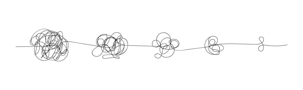 resumen formas creado con un sencillo línea formar un juguetón diseño en un blanco antecedentes. vector