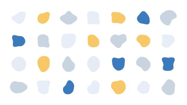 Background abstract blobs set on white vector