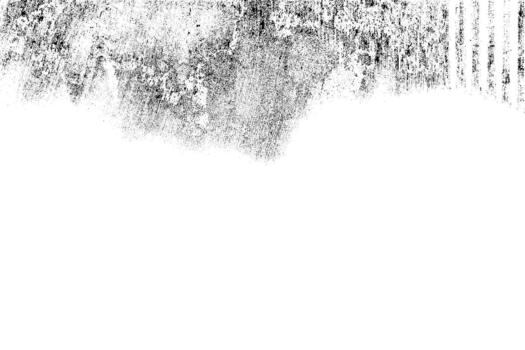 A gritty, textured black and white grunge overlay with a distressed, abstract pattern and vertical lines on a white background. vector