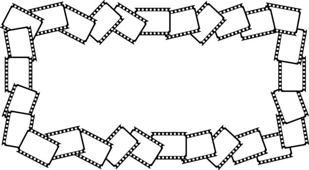 rectangular Filmstrip frame with copy space for text or design vector
