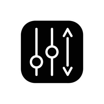 Settings Icon for Adjustment and Preference vector