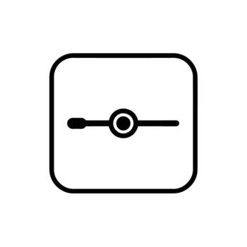 Slider square icon adjustment control interface element vector