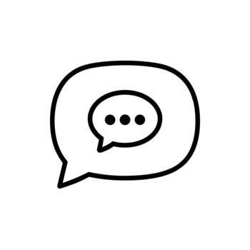 habla burbuja con puntos en transparente antecedentes vector