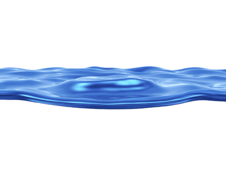 Blue water surface with smooth wave pattern, reflecting light and creating calm, tranquil atmosphere, suitable for backgrounds, nature themes, or spa concepts png