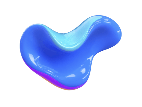 astratto blu fluido forma lucido superficie liscio pendenza moderno design 3d interpretazione creativo arte futuristico vivace dinamico isolato su trasparenza sfondo png