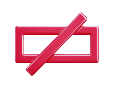 rojo geométrico forma, lustroso rectangular marco con diagonal bar, aislado en transparencia fondo, moderno resumen diseño, mínimo estilo, creativo concepto, negrita color acento png