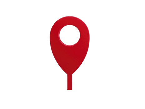 rosso Posizione perno icona, isolato su trasparenza sfondo, simboleggiante navigazione, viaggiare, e carta geografica pennarello, con moderno e minimalista design per digitale o Stampa uso png