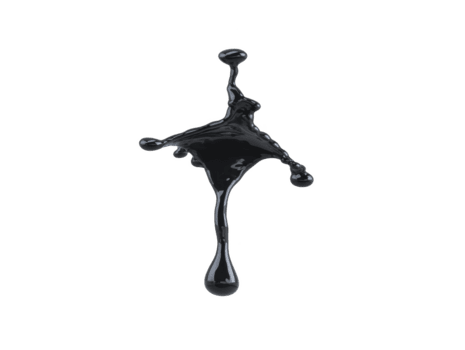 schwarz Flüssigkeit Spritzen isoliert auf transparent Hintergrund, glänzend Textur, abstrakt Form, dynamisch Bewegung, geeignet zum Design, kreativ, und künstlerisch Konzepte png