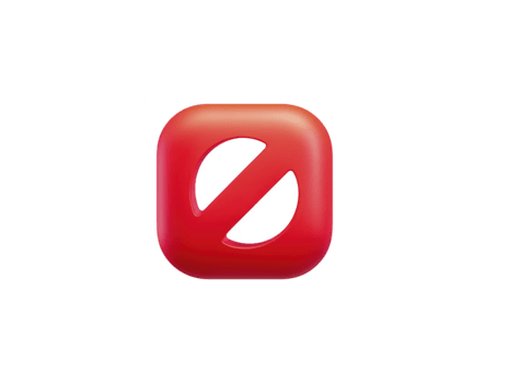 röd 3d förbud symbol, glansig stil, isolerat på transparent bakgrund, vanligen Begagnade för restriktion, varning, eller förbjuden begrepp i digital design png