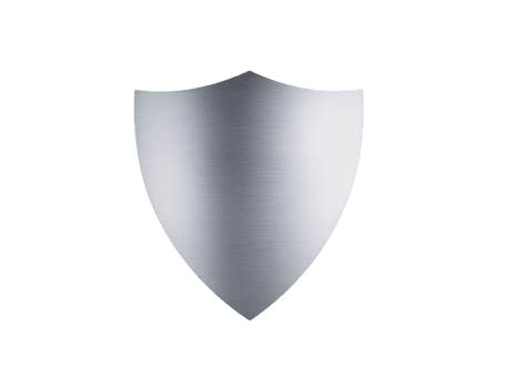 metallo scudo con spazzolato argento struttura isolato su trasparente sfondo simboleggiante protezione sicurezza e difesa adatto per medievale fantasia o sicurezza informatica concetti png