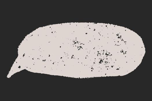 habla burbuja ilustrado con lápiz de color líneas y sutil carbón sombreado. bolígrafo golpes y marcador, incompleto texto caja pizarra para texto. vector