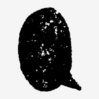 Speech bubble drawn with hand pencil and crayon lines. Naive sketch style doodles decorate the borders. Text box chalkboard empty for text. vector