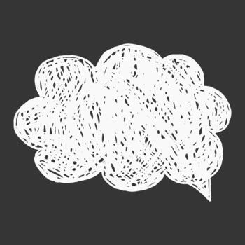 texto caja pizarra con a mano lápiz de color marco. habla burbuja para diálogos y comentarios incompleto lápiz textura para hecho a mano mirar. vector