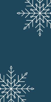 Chilly Charm of Snowflake Patterns Background vector