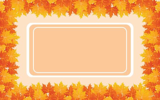 Embrace the Warmth of Autumn Frame Background vector