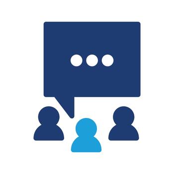 Client Communication colored icon design good for web or mobile app vector