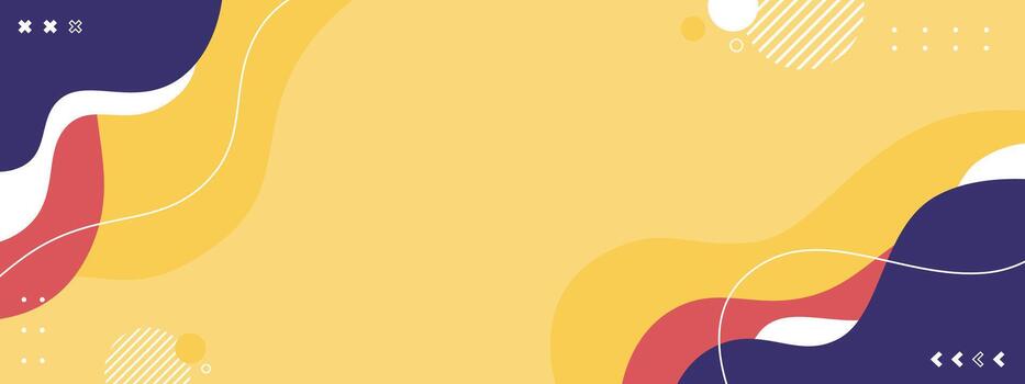 Colorful abstract shapes and designs vector