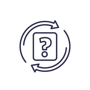 random or chance icon with card and arrows vector