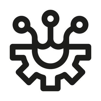 moderno tecnología icono representando innovación, digital herramientas, dispositivos, y avanzado soluciones vector