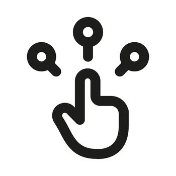 moderno usabilidad icono representando usuario experiencia, interfaz diseño, accesibilidad, y Interacción vector