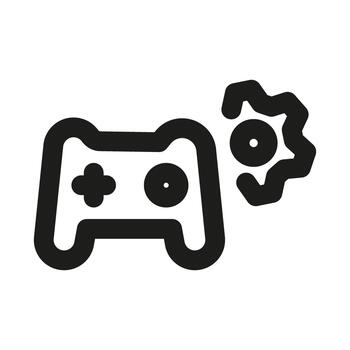 Creative Game Development icon highlighting coding, design, programming, and interactive projects vector