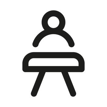 profesional hombre dando habla icono representando público discurso, presentación, y comunicación vector