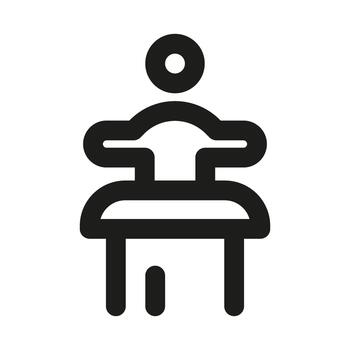 profesional altavoz icono ilustrando público discurso, comunicación, y evento presentación vector