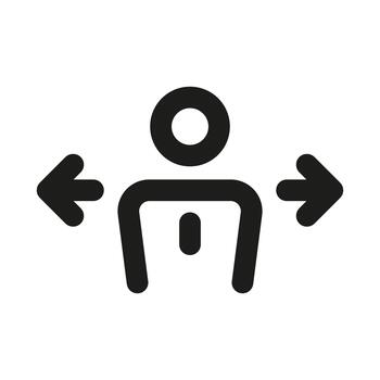 Professional Career Choice icon representing decision making, growth path, and professional development vector