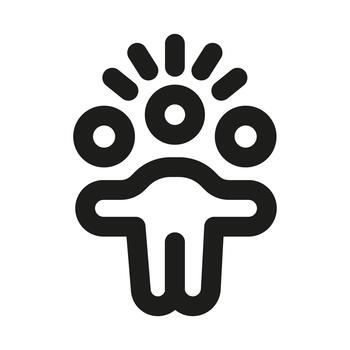 reconfortante amistad icono representando conexión, unión, unidad, y positivo relaciones vector