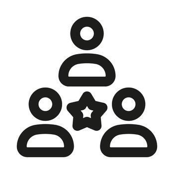 Professional Teamwork and Rating icon set illustrating collaboration, performance, and success metrics vector