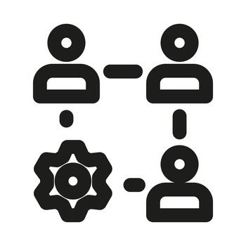 Professional Organize icon showcasing planning, workflow management, productivity, and task control vector