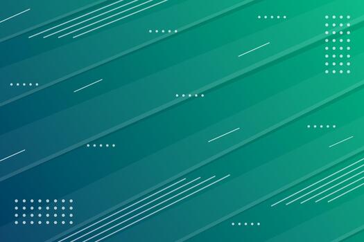 abstract green gradient diagonal shape light and shadow with dots and line pattern ornament on horizontal layout background vector