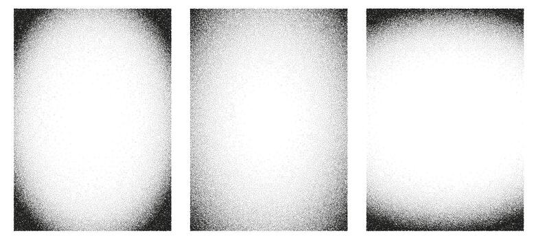 Set of vertical black gradient background with old film texture. Realistic transparent overlays with gritty and noise. Grainy vignette frames. distressed retro movie or photo negative effect vector