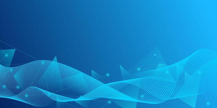 resumen futurista tecnología concepto. degradado digital azul antecedentes con ola línea y plexo línea de grande datos análisis, vector