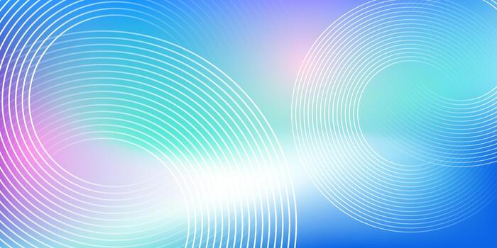 Abstract modern blue gradient background with glowing circular line pattern. Future technology concept background. vector