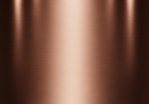 Luxurious brushed copper metallic background texture with glowing vertical highlights. photo