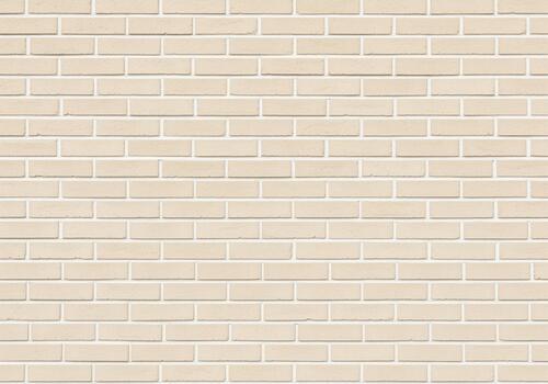 Clean modern pale beige brick wall texture background seamless pattern for design photo