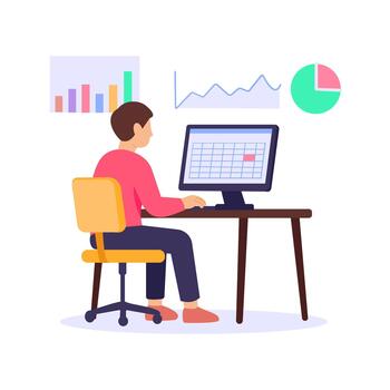 Formatting Data, organizing datasets into readable structure vector