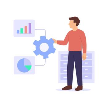 automatizando datos, reduciendo manual trabajo con inteligente herramientas vector