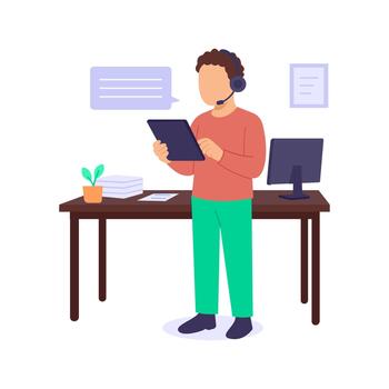 Complaint Solving, resolving customer problems quickly and politely vector