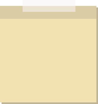 Empty Grid Note Paper with Sticky Corners vector